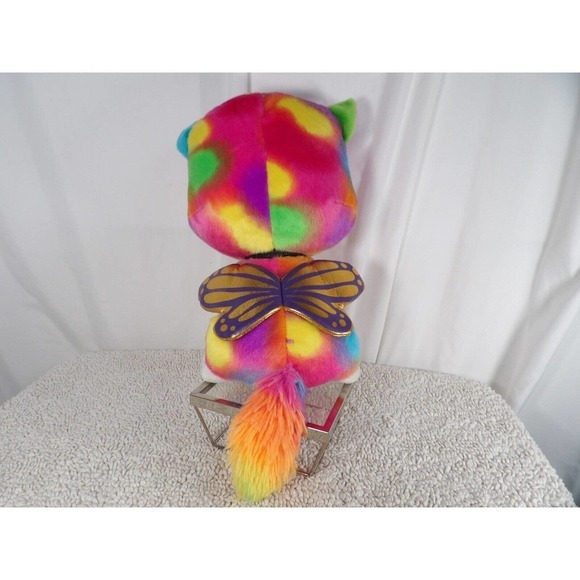 Fun Rise Multicolor Rainbow Butterfly Unicorn Kitty Felicity Huggable Plush Toy - Picture 4 of 9